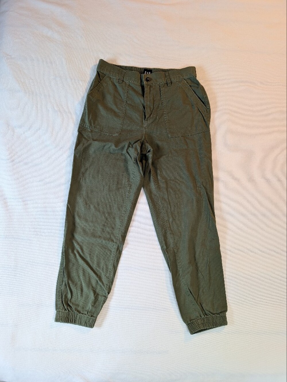 GAP Womens Olive Green Utility Cargo Jogger M
